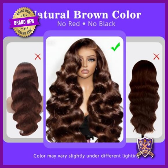 26 Inch Body Wave Lace Front Wig Human Hair 200 Density Glueless Pre Plucked